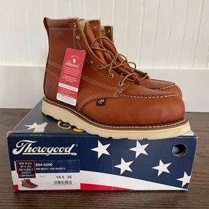 NWT Thorogood 6in Moccasin Toe Safety Boot